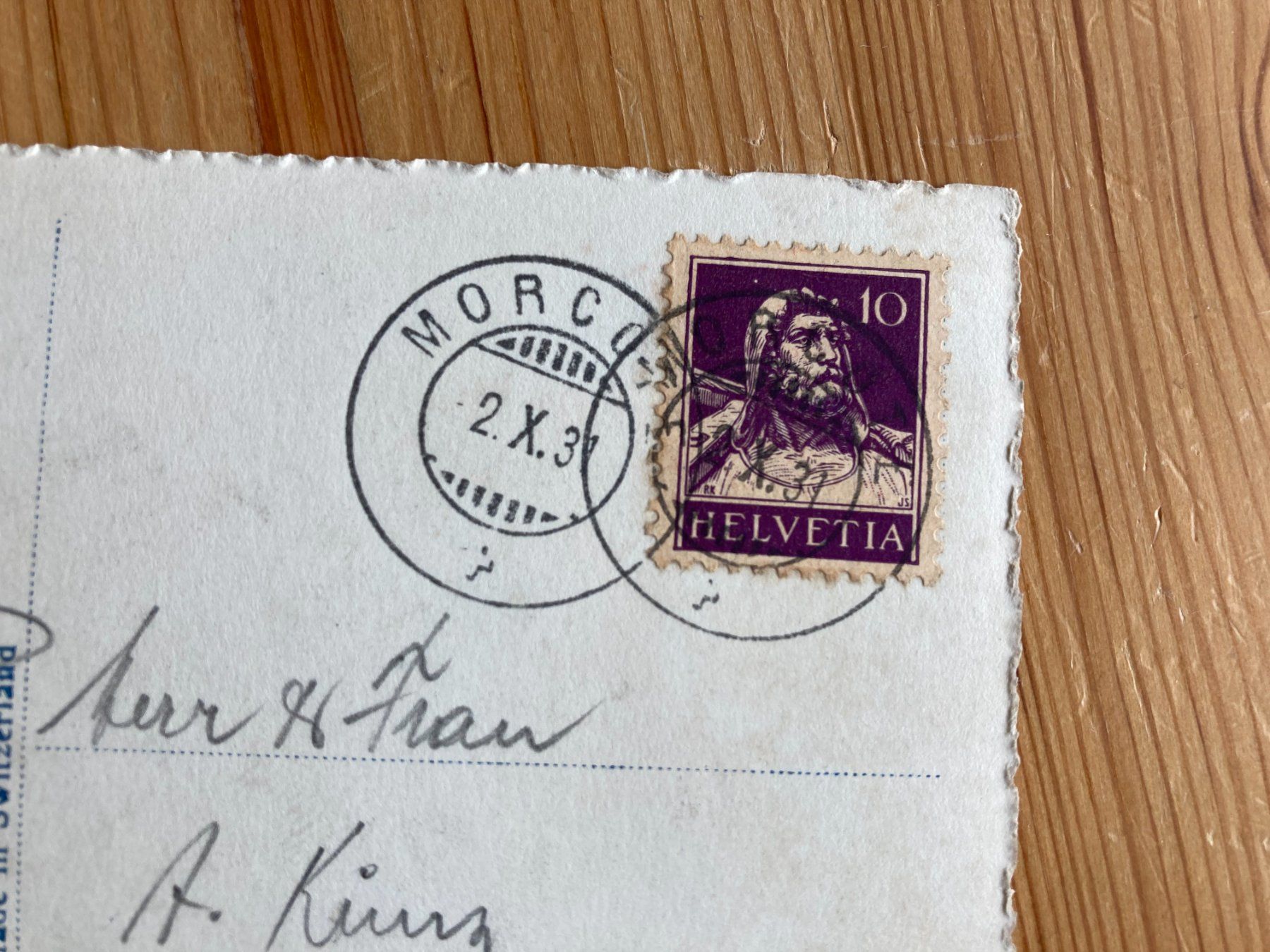 Ansichtskarten: Morcote - Lago di Lugano - AK 1931 – Gebraucht aus Oberuzwil von Henri09 1