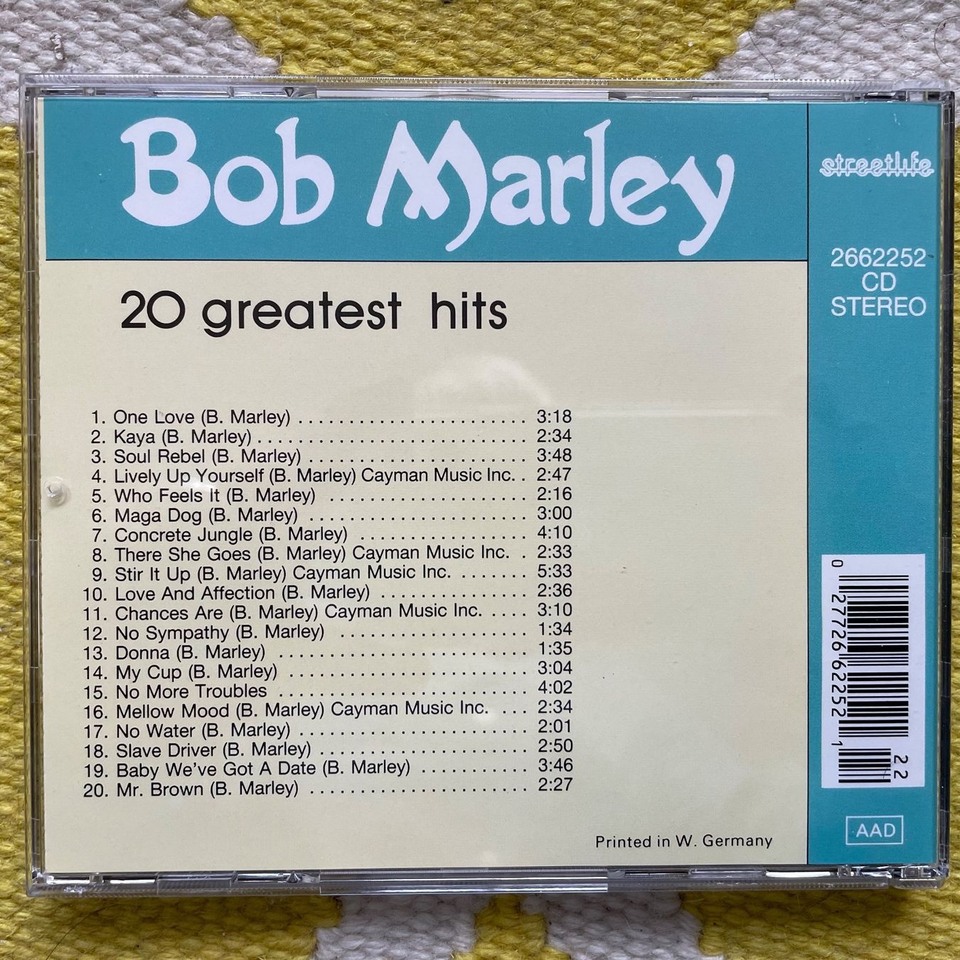 CD: BOB MARLEY-20 GREATEST HITS – Usato da Rorschacherberg venduto da CD-Roli 1