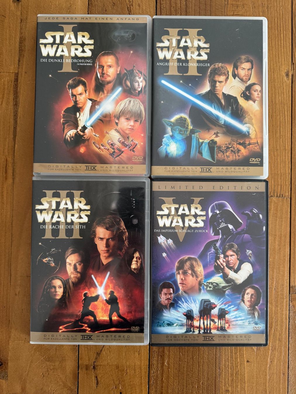 Alle DVDs: DVD: Star Wars 1, 2, 3 und 5 – Gebraucht aus Belp von Smiley90
