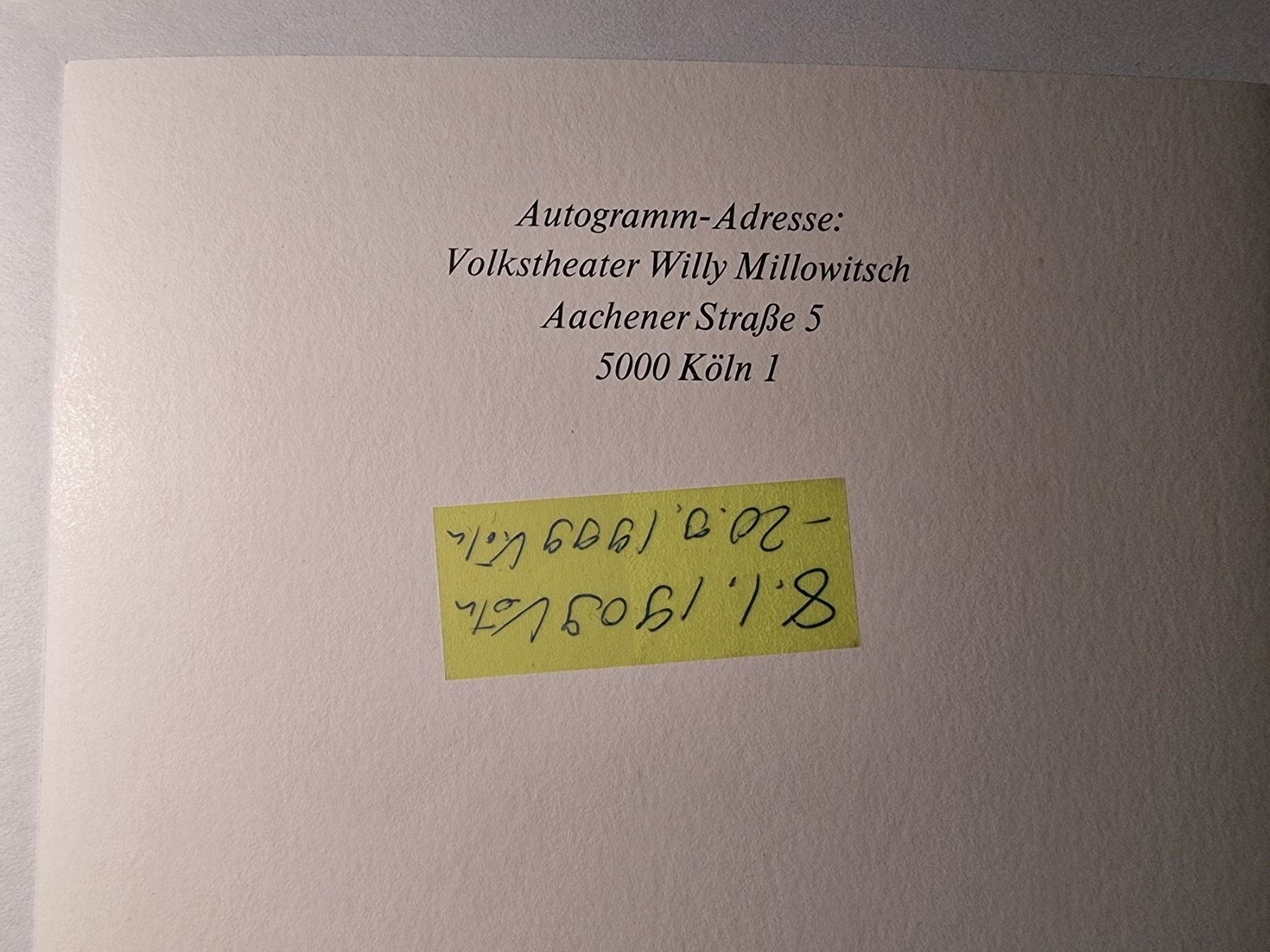Autographes: Willy Millowitsch Originalautogramm – D'occasion à Winterthur par Christinakim 1
