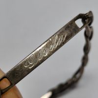 Gourmette identité vintage en argent "Gisela" #B3