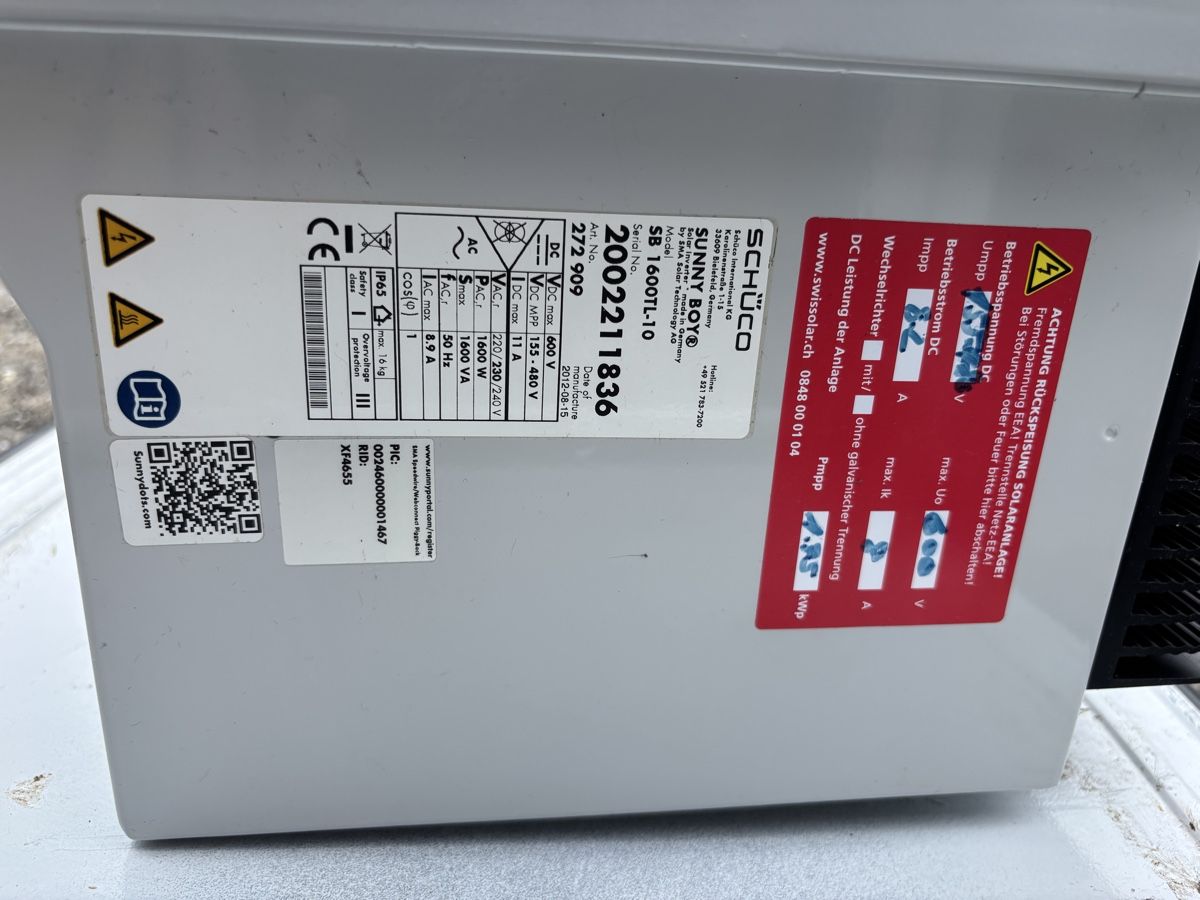 Inverter: Wechselrichter Schüco – Usato da Müllheim Dorf venduto da Kurzpi 1