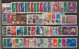 CH001 - Lot de  timbres CH 1939-1961 obl.
