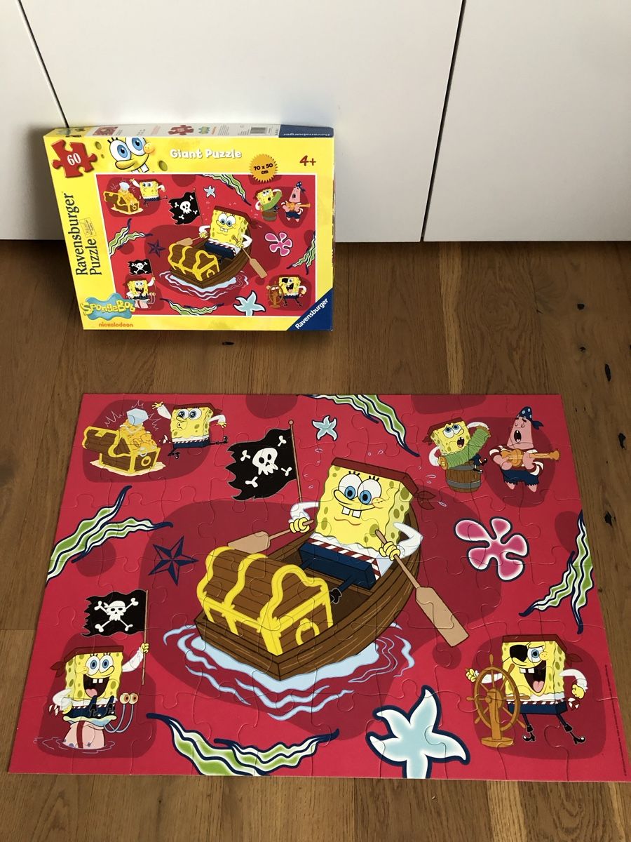 Ravensburger Puzzle: Puzzle Sponge Bob, Schwammkopf – Usato da Rain venduto da Denbie 1