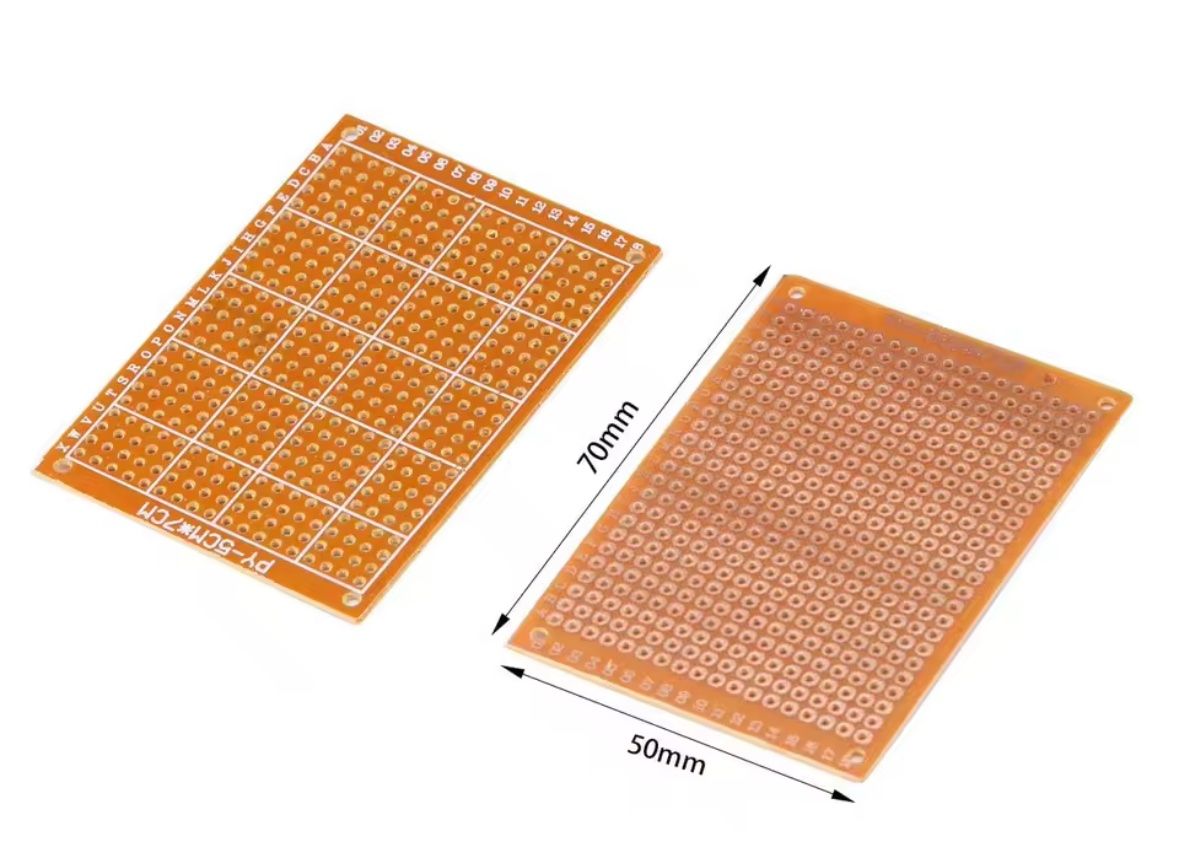 Componenti elettronici: PCB Platine Prototypen 5x7cm Lochraster Einseitig – Nuovo e nell'imballaggio originale da Luzern venduto da MusikElektronikShop 1