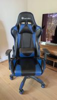 Gaming Stuhl tectake schwarz blau guter Zustand