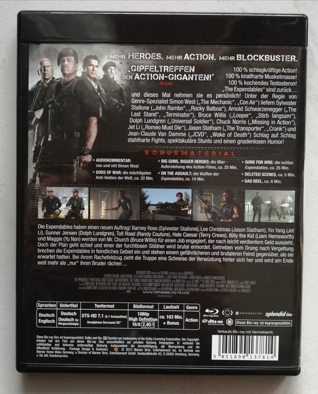 Tutti i DVDs: Blu-Ray - Expendables 2 - Back for War (USA 2012) – Usato da Ueberstorf venduto da Movieman83 1