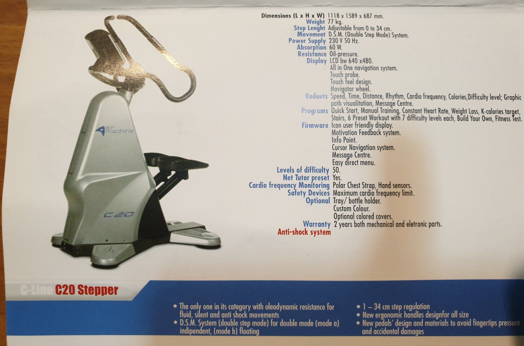 Hometrainer: Stepper professionale – Usato da Pianezzo venduto da Millecolline 2