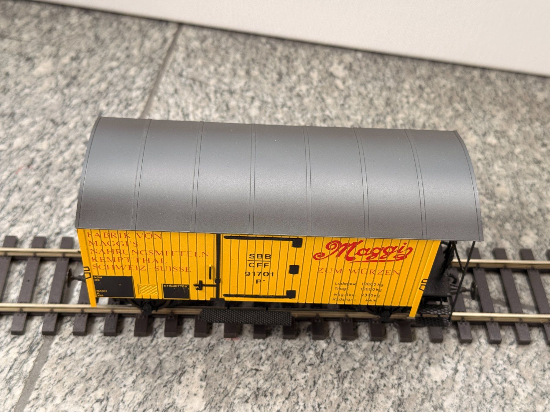 Modellini di ferrovie: Frisa - 0 - SBB K2 Güterwagen "Maggi"  Nr. 91701 – Usato da Hergiswil NW venduto da E646.060 2