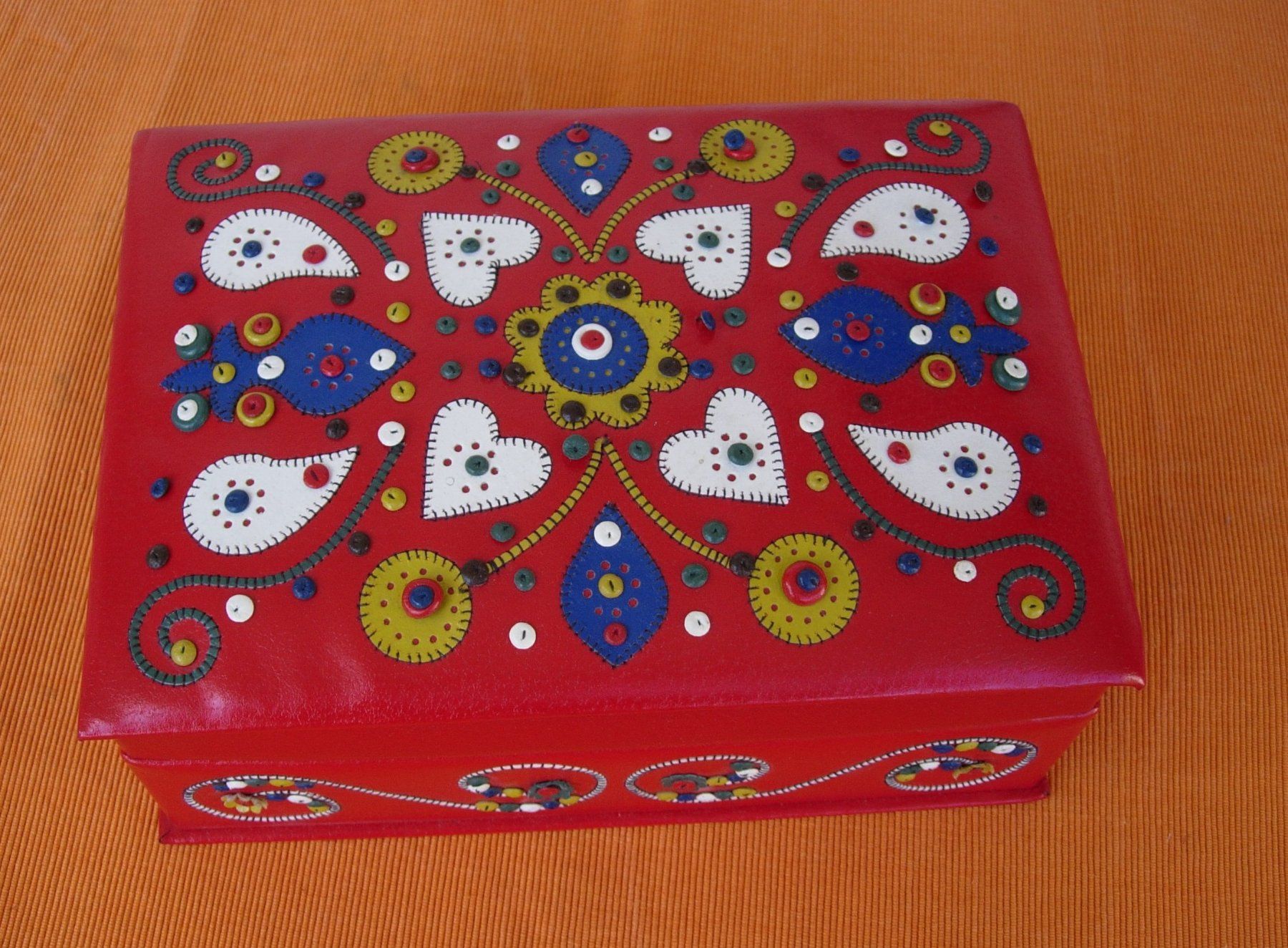 Schmuckkästen: Schmuck box /Schatulle - LEDER – Gebraucht aus Basel von Grbina64 1