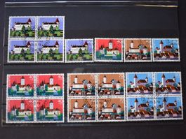 Ganzer Satz PP 4er Blöcke und Einzelmarken ET Stempel  0509G