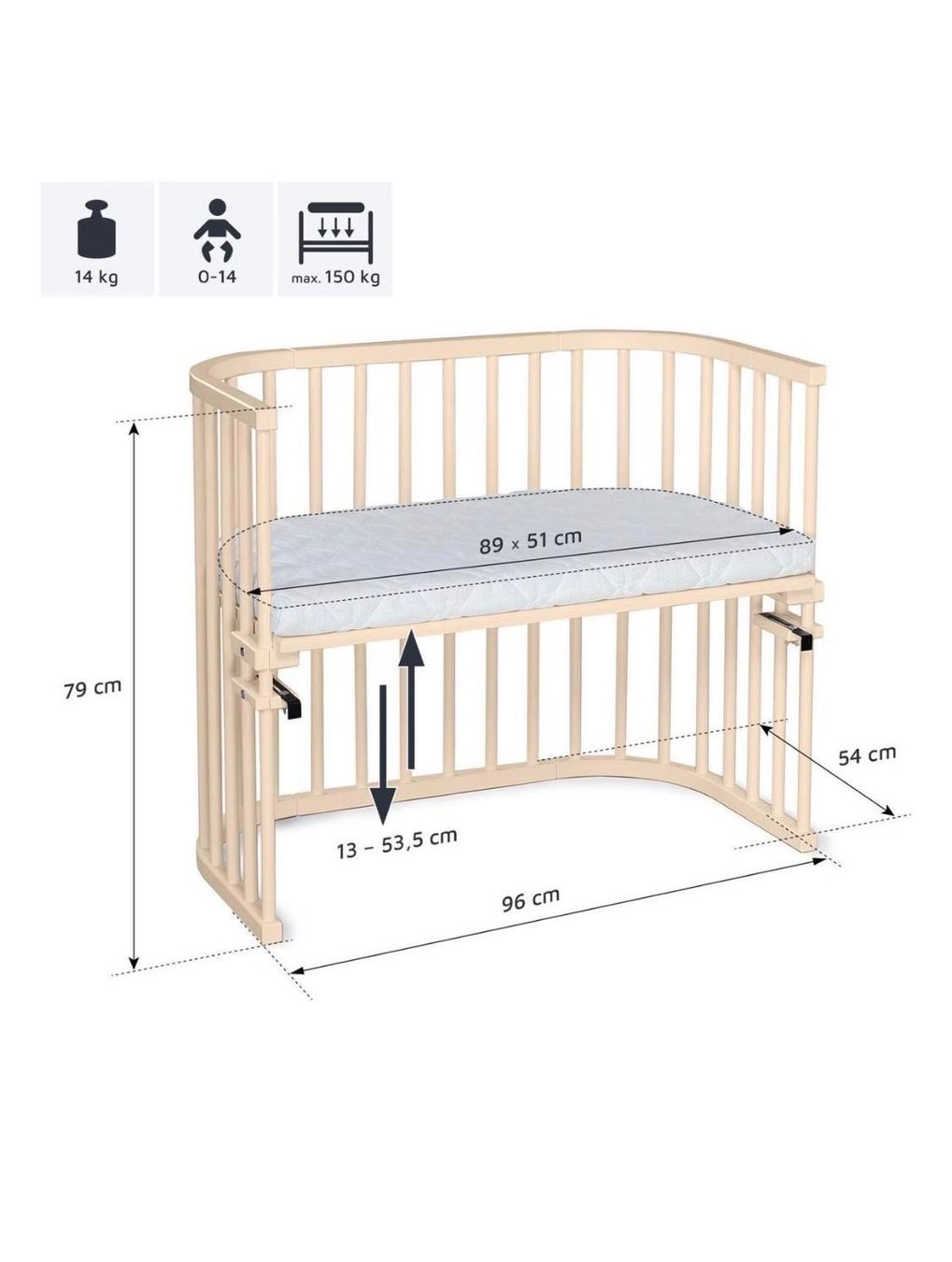 Lits: Baby Beistellbett – D'occasion à Ottenbach par ale_mp9z 1