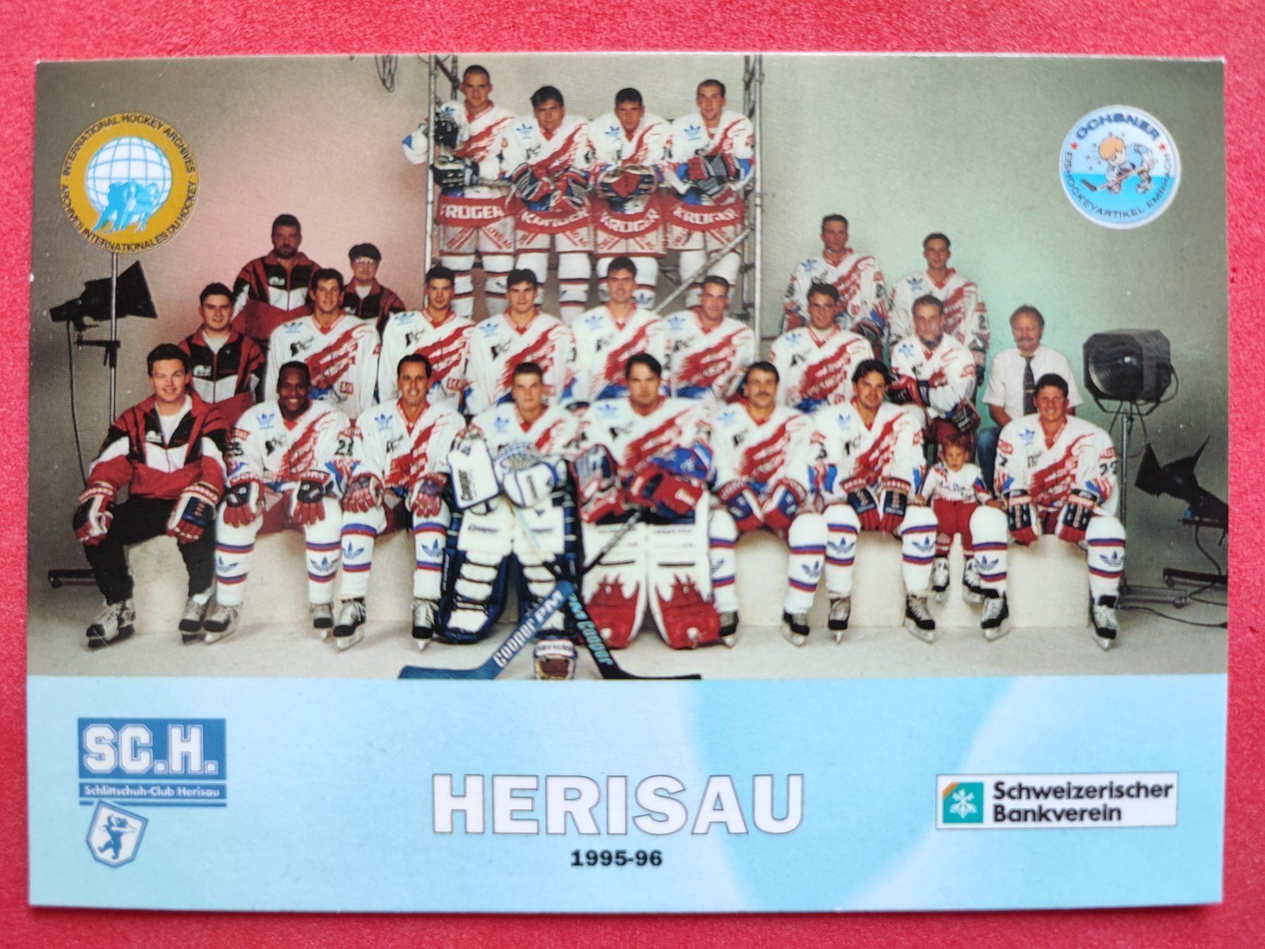 Carte collezionabili: SC HERISAU TEAM CARD - 1995/96 – Usato da Dübendorf venduto da kb86_MOVIE