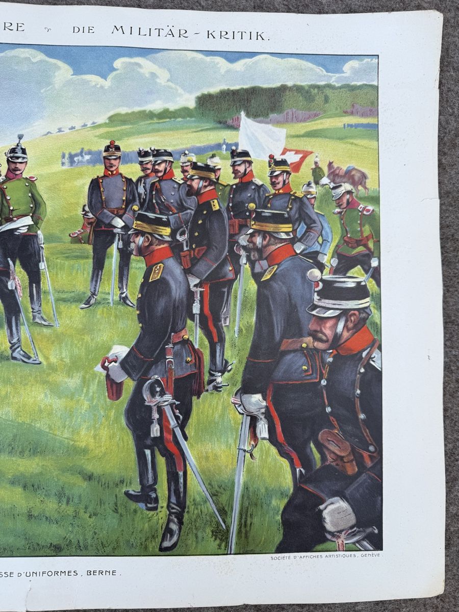Armée suisse Uniformes: Lithographie Armée Suisse (Eggimann) – D'occasion à Fribourg par Ardoffel 2