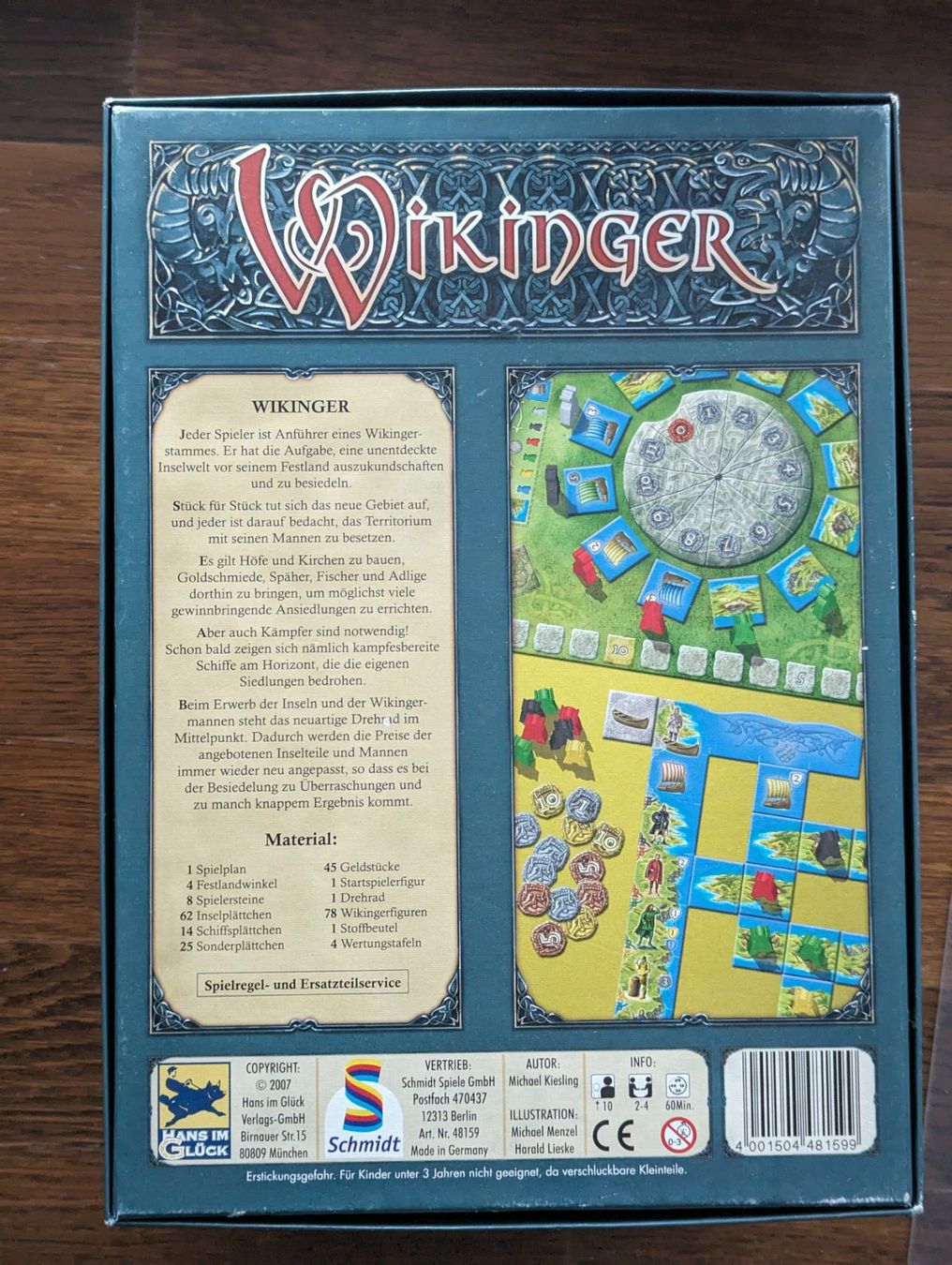 Giochi: Wikinger - Schmidt Spiele Brettspiel – Usato da Hünenberg See venduto da SpecialEditionGaming 1