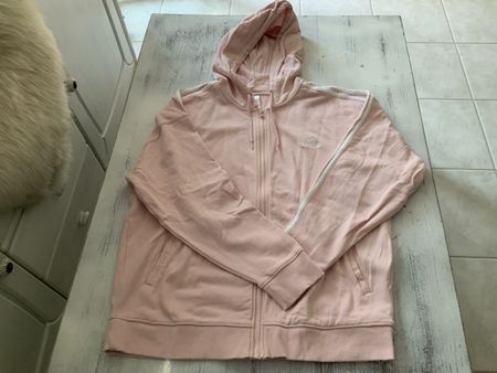 Adidas Kapuzenjacke rosa Reissverschluss Grösse L