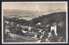 Valangin, Ortsansicht aus der Vogelschau