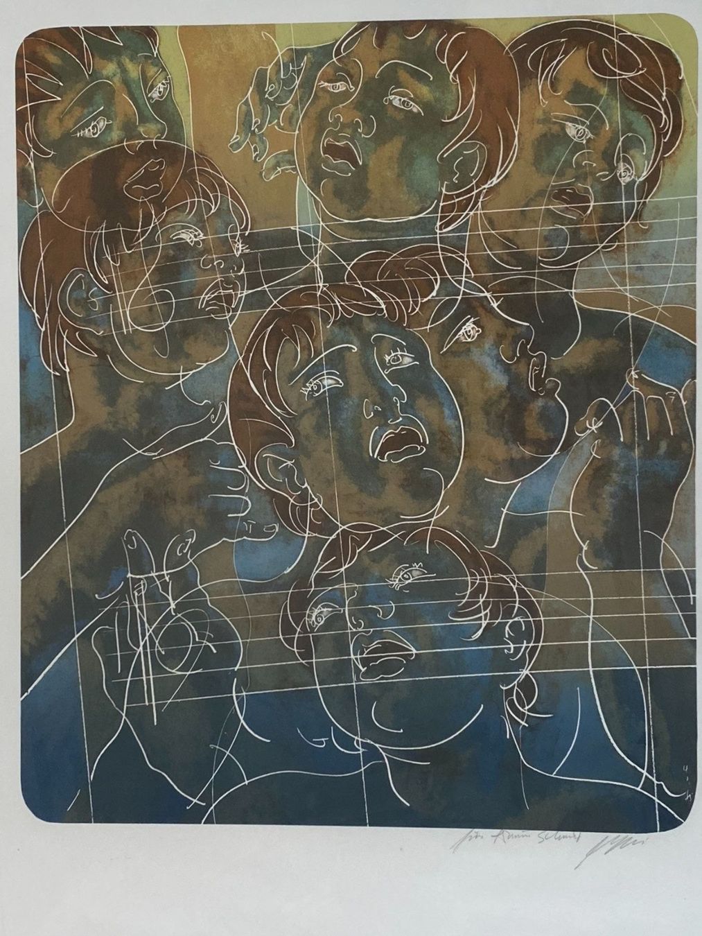 Grafica & Litografie: Hans Erni Original signiert Lithografie – Usato da Vaduz venduto da Unikate-Markt 1