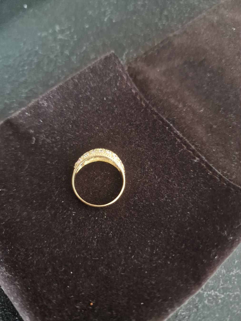 Anelli: Belle bague en or avec pierres,  – Usato da Cheseaux sur Lausanne venduto da pan_skd5 5