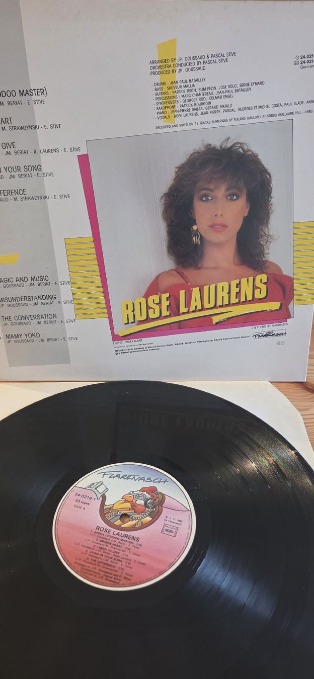 Dischi in vinile: Rose Laurens 1983 G,Vg – Usato da Yvonand venduto da RF-VINYL 3