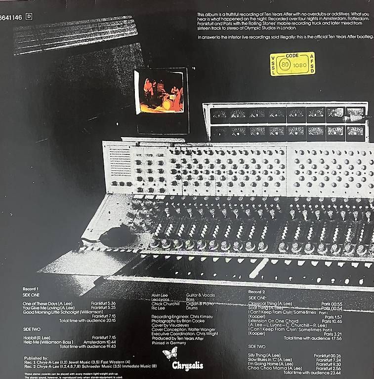 Dischi in vinile: TEN YEARS AFTER RECORDED LIVE – Usato da Horw venduto da Belowzero0 1