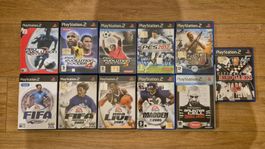 PS2 Spiele Pro Evolution Soccer FIFA NBA 11xGame Italienisch