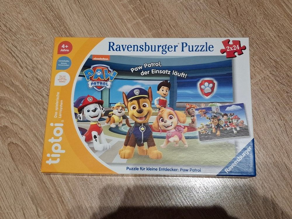 Tiptoi Ravensburger Puzzle Paw Patrol 2x 24 Teile (Gebraucht) in Uttwil ...