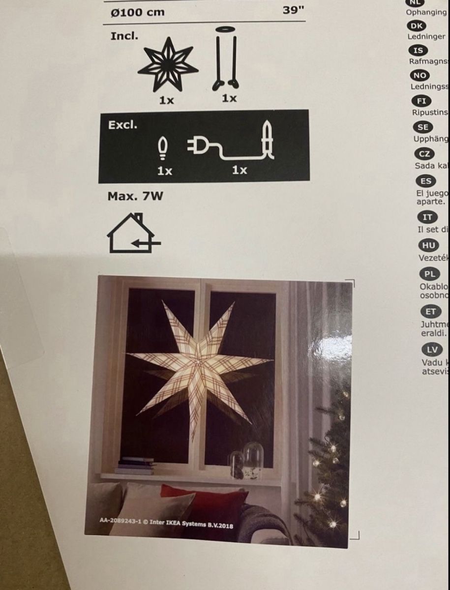 Ikea Tutte le decorazioni: IKEA Strala Weihnachtsstern – Nuovo e nell'imballaggio originale da Zürich venduto da zd_1965 3