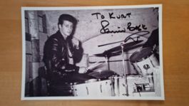 Pete Best, Original Autogramm auf Foto in s/w