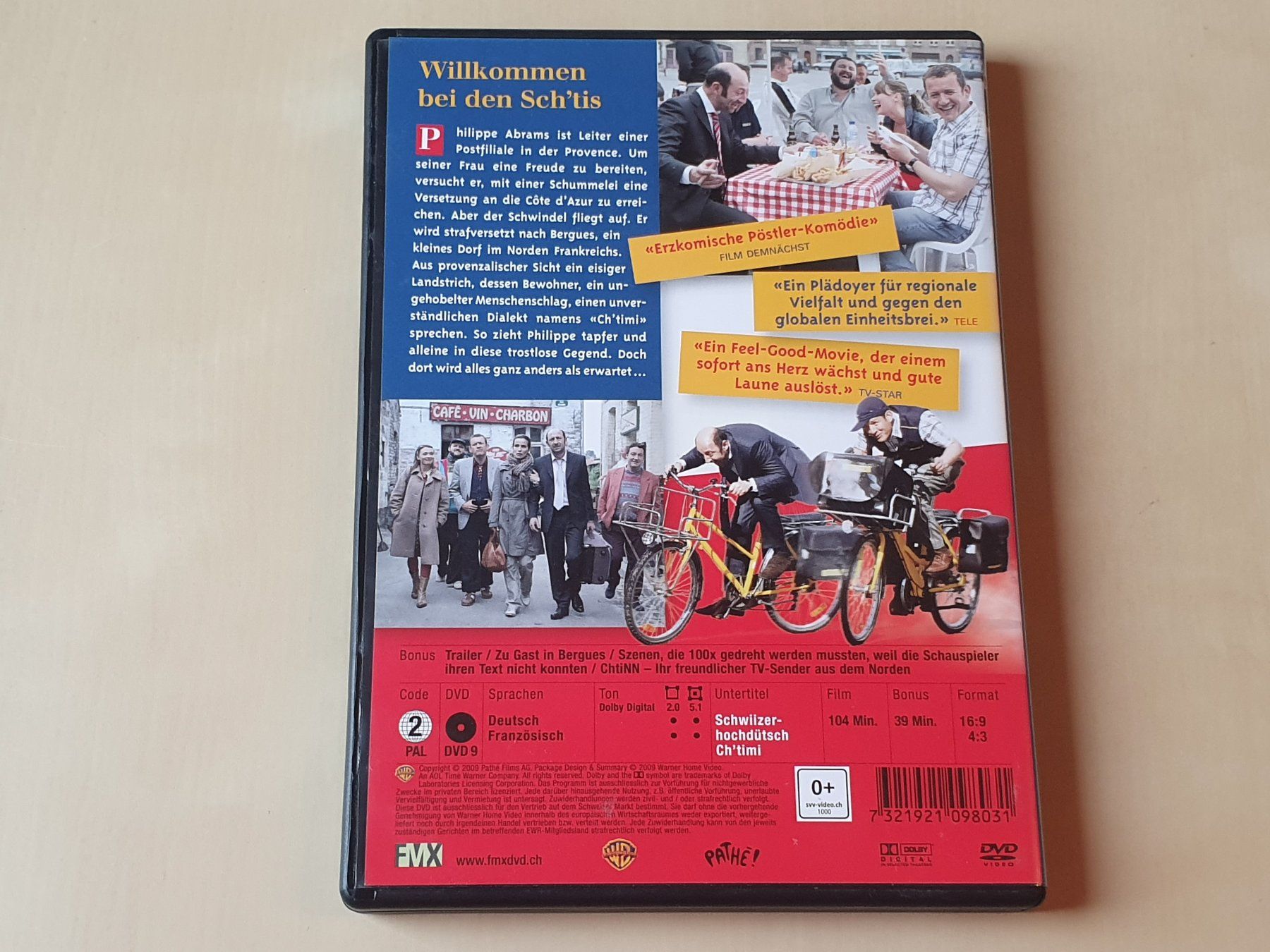 Tutti i DVDs: Willkommen bei den Sch'tis – Usato da Stansstad venduto da collectorsshop 1