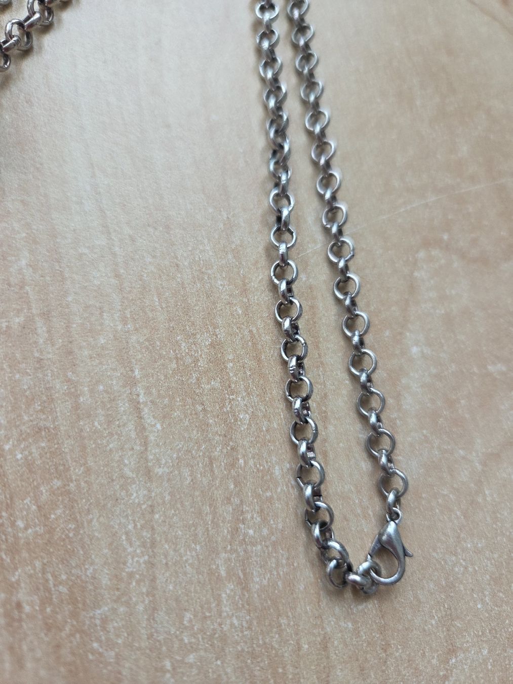 Catenine: Lange Metall Modeschmuck Kette ca 80cm – Usato da Winterthur venduto da katzen07 4