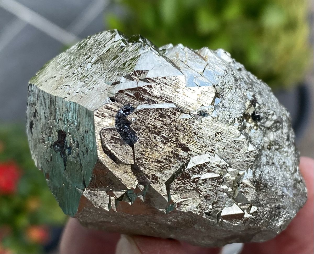 Mineralien & Heilsteine: Schöne Pyrit Spitze mit wenig Hämatit  – Gebraucht aus Selzach von 321compac 8