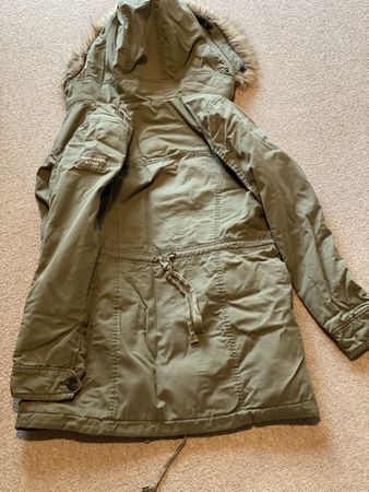 Manteau Abercrombie & Fitch kaki, doublure chaude, M (36-38)