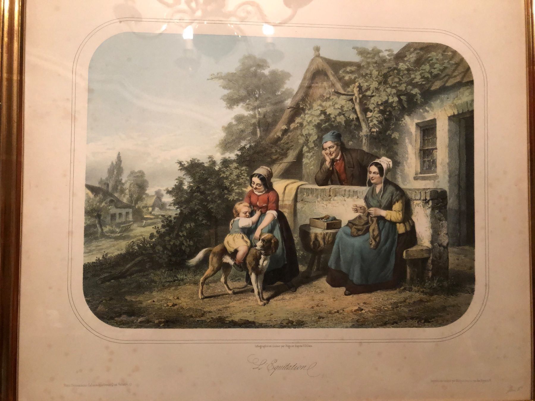 Grafica & Litografie: 2 FARBLITHOGRAPHIEN von H.DILLENS. Paris – Usato da Wald ZH venduto da mlnt 3