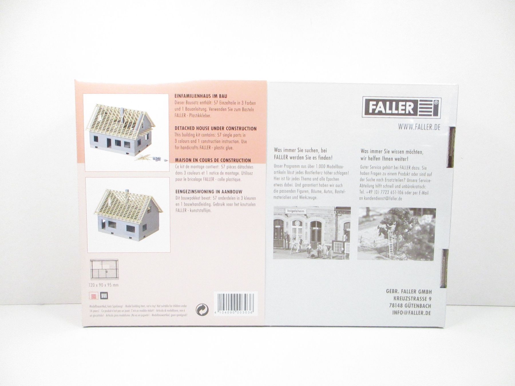 Faller Modellini di ferrovie: Faller H0 130303 Einfamilienhaus im Bau – Nuovo e nell'imballaggio originale da Olten venduto da Heinrich875 3