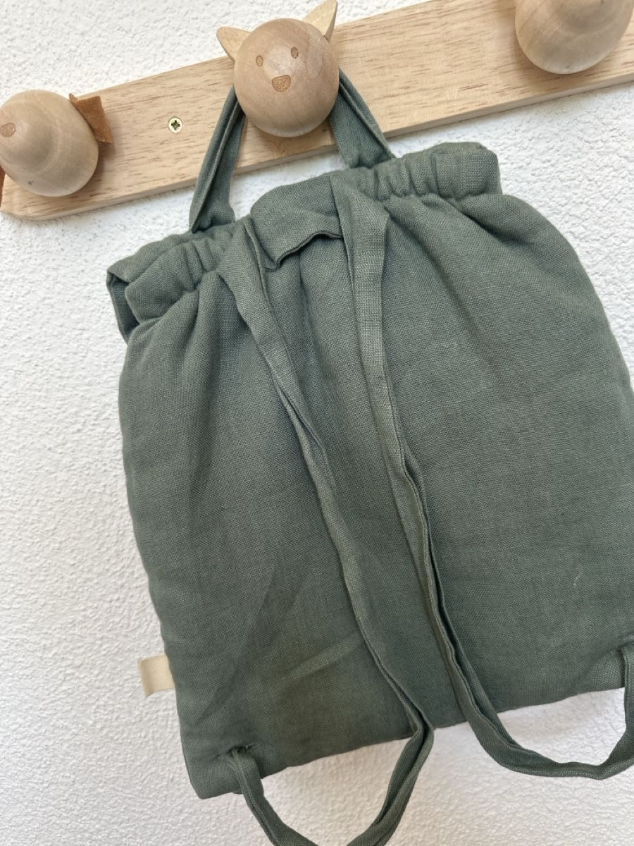 Sacs & sacs à dos: Green Linen Backpack – D'occasion à Männedorf par Meganbdn 1