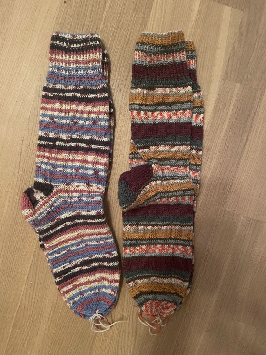 Calze: Warme handgestrickte Socken – Nuovo e nell'imballaggio originale da Oberembrach venduto da Marietta53