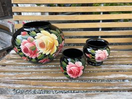 Rosen Glas Vasen/Töpfe - Handbemalen