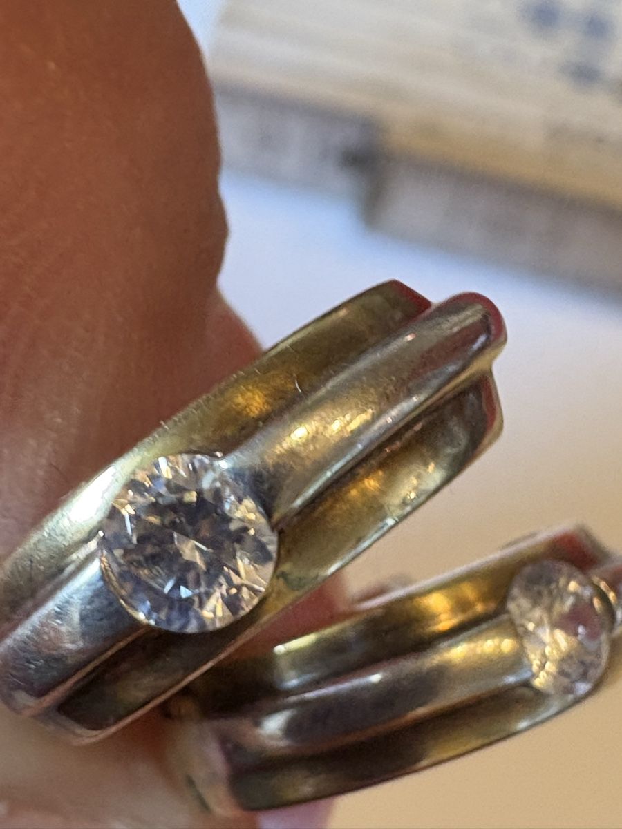 Orecchini pendenti & Orecchini a lobo: 375 Gold Ohrringe mit zirkonia  – Usato da Murten venduto da Tzaugg 6