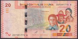 Bolivien 20 Bolivianos 2019