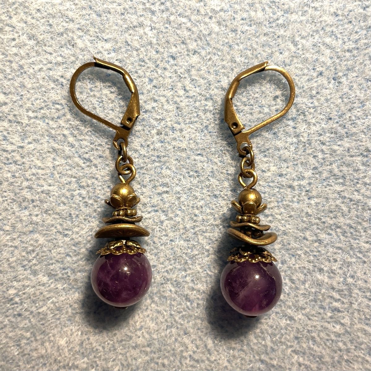 Ohrringe & -stecker: NEU: Amethyst Ohrringe Bronze Vintage Optik – Neu und originalverpackt aus Bellach von Dreamer2501 1