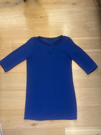 Robe Pologarage bleu manches 3/4 taille 1 état neuf