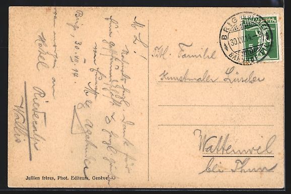 Cartes postales: AK Brig, Panorama, 1914 – D'occasion à Berlin par bartko-reher 1