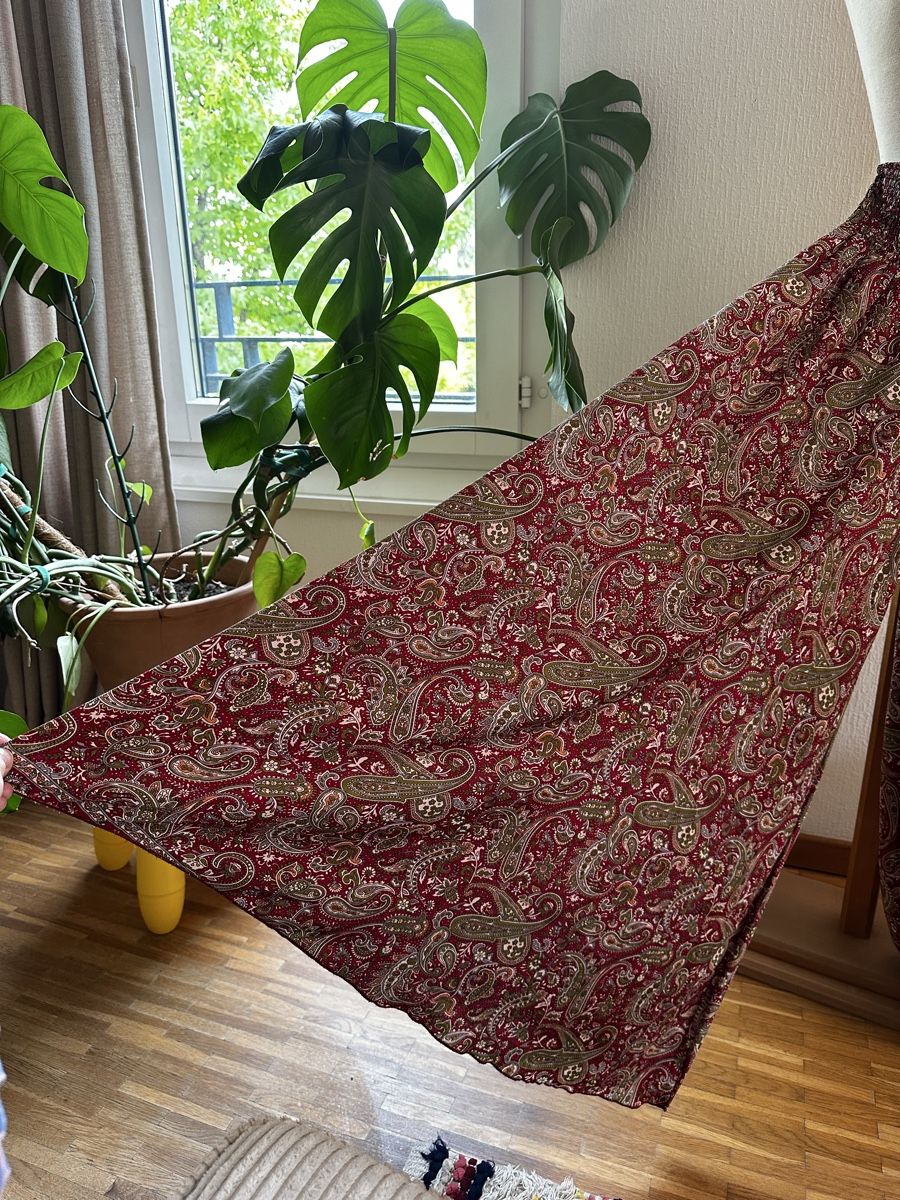 Hosen: Pantalon ample imprimé 70% soie 30% viscose taille unique – Neu (gemäss Beschreibung) aus Châtelaine von Alexandra.jankowski 3
