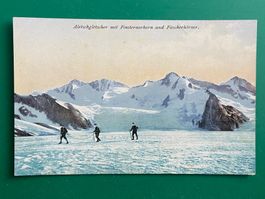 Aletschgletscher - Finsteraarhorn - Fiescherhörner - belebt