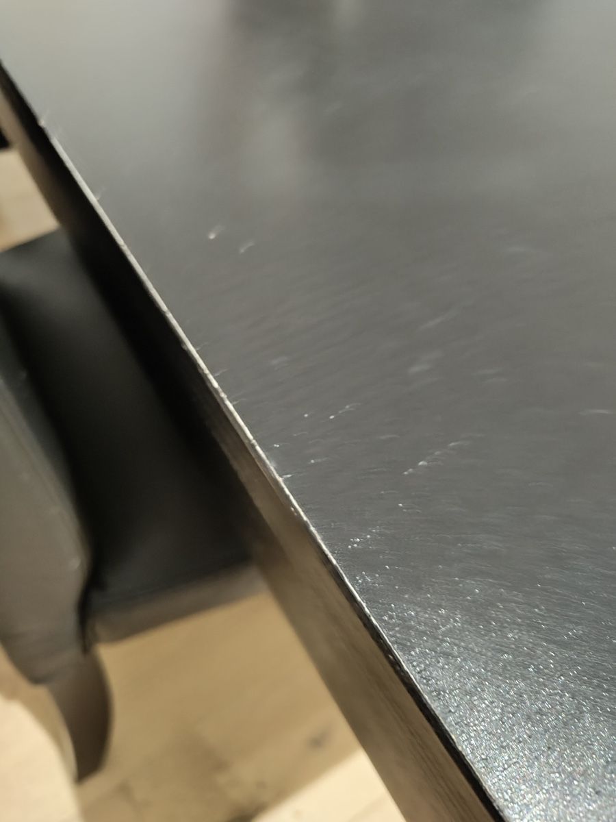 Ikea Tables: Schwarzer Tisch inkl. 6 Lederstühlen – D'occasion à Pfäffikon ZH par muellerns 2