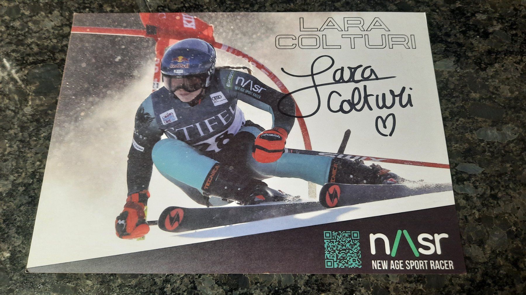 Autographes: Autogrammkarte Lara  Colturi – D'occasion à Schmerikon par Olympia04
