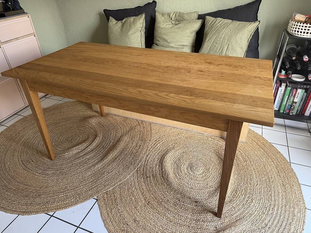 Tables: Eichenholz Esstisch 160x80cm – D'occasion à Zürich par simw92 1