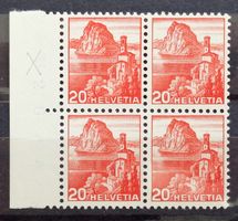 1938, 20 c San Salvatore: Double moletage,  **