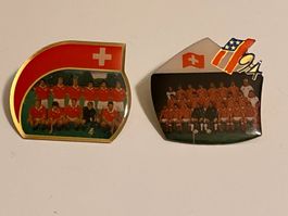 2 Pin Schweizer Nationalmannschaft Fussball